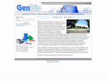 Tablet Screenshot of genbio.com