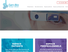 Tablet Screenshot of genbio.fr